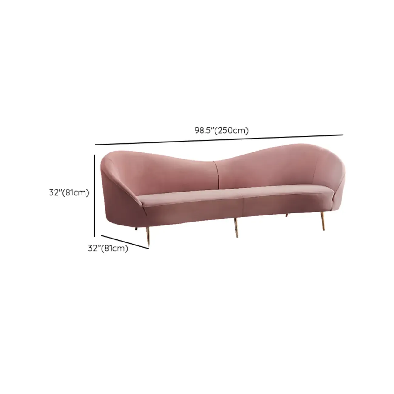 Glam Flannel Single 3 Seater Sofa in Multiple Colors Image - 15