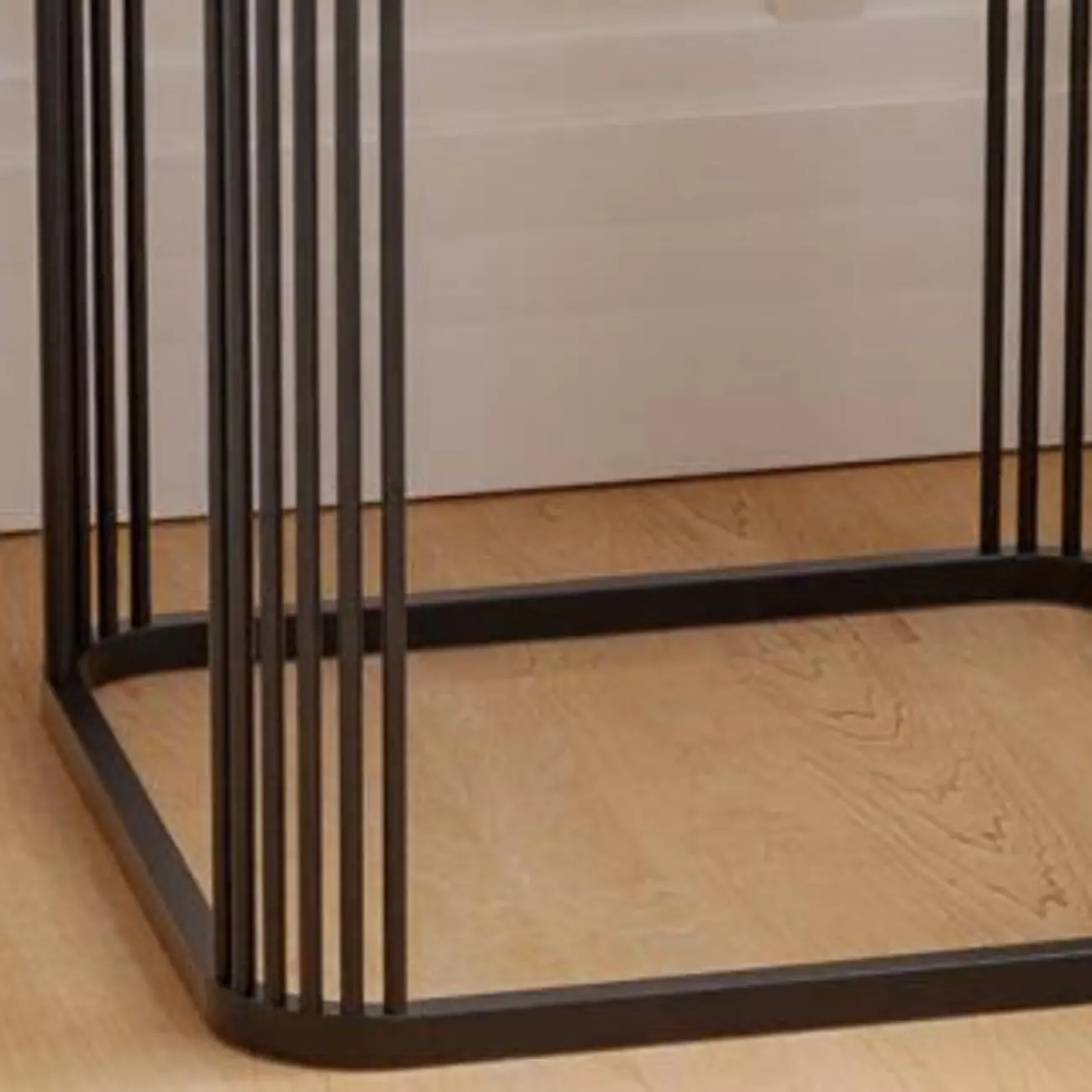 Glam Square Metal & Marble End Table for Living Room Image - 6 | homeyfad