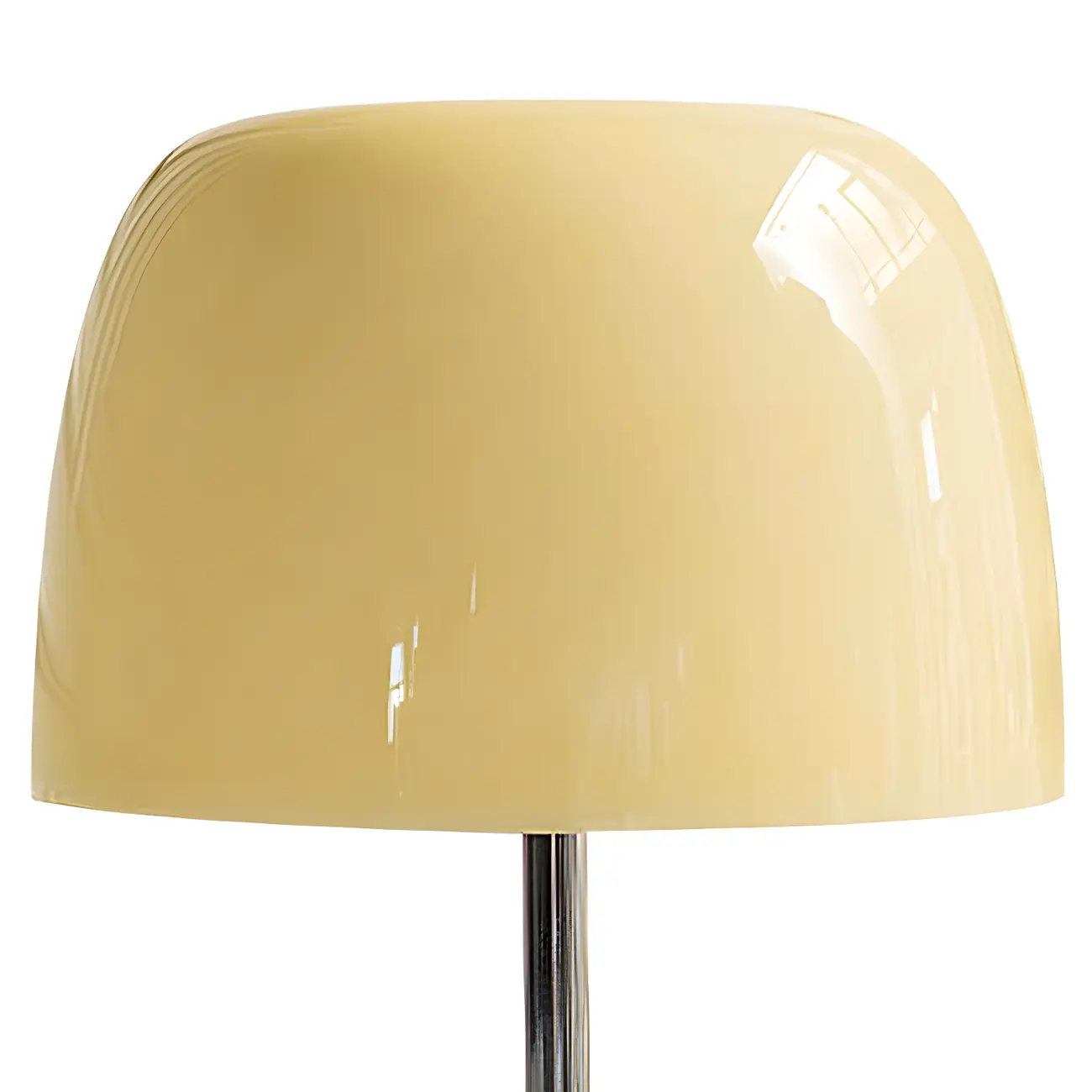 Yellow Glass Shade Metal Tripod Table Lamp for Living Room Image - 4 | homeyfad