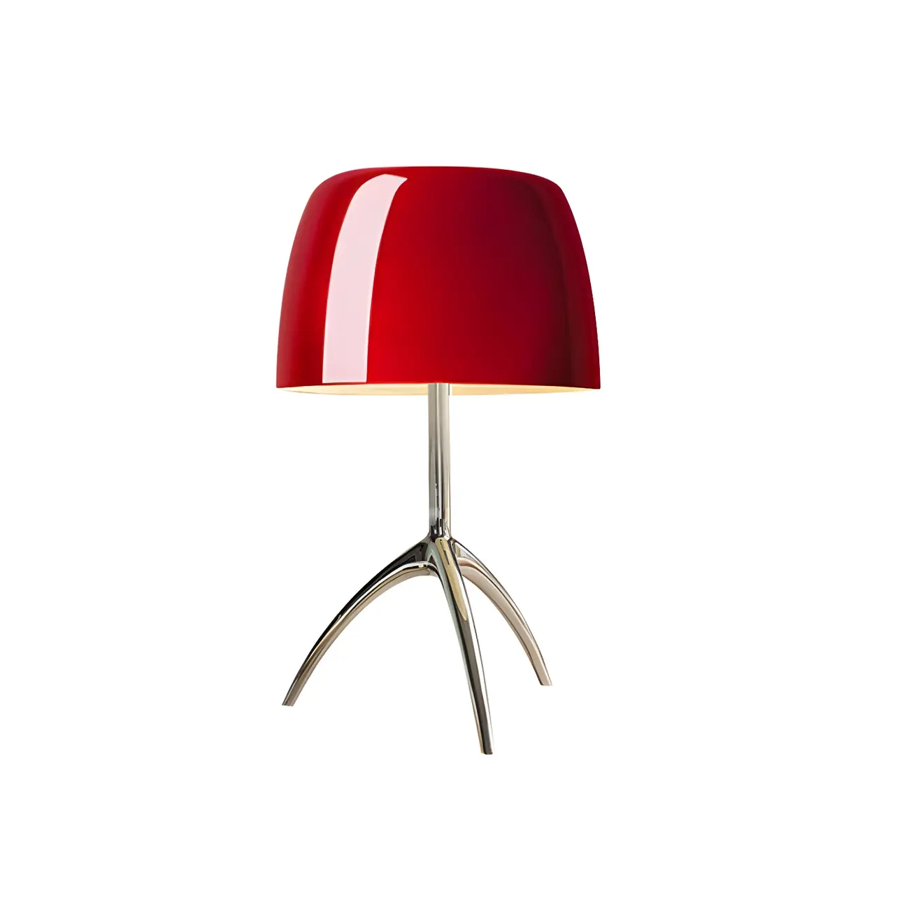 Yellow Glass Shade Metal Tripod Table Lamp for Living Room Image - 6 | homeyfad