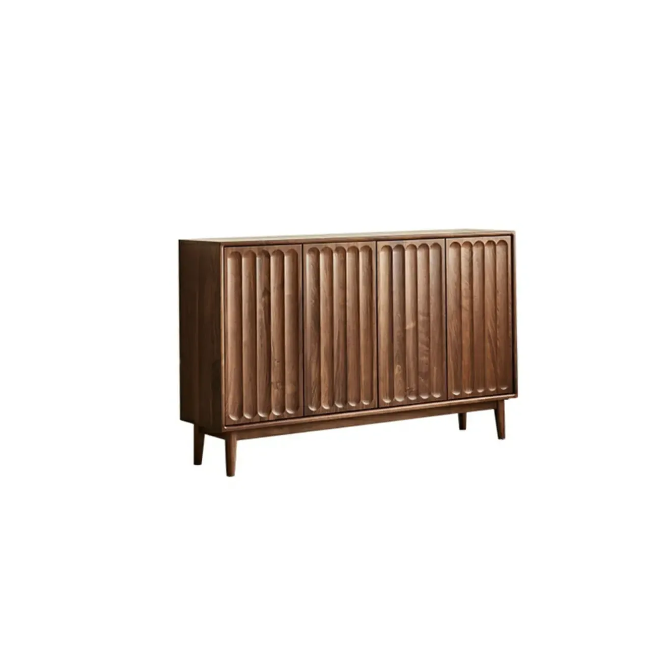 Scandinavian Pine Wood Accent Cabinet in Free-standing | HomeyFad