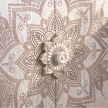 Rustic Freestanding Accent Cabinet for Living Room Decor Image - 11