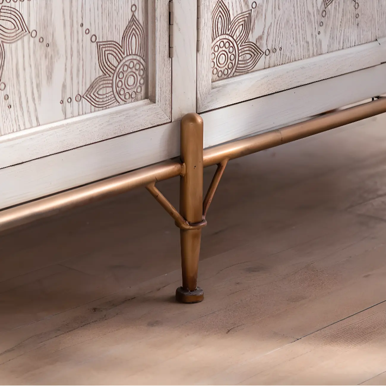 Rustic Freestanding Accent Cabinet for Living Room Decor Image - 13 | homeyfad