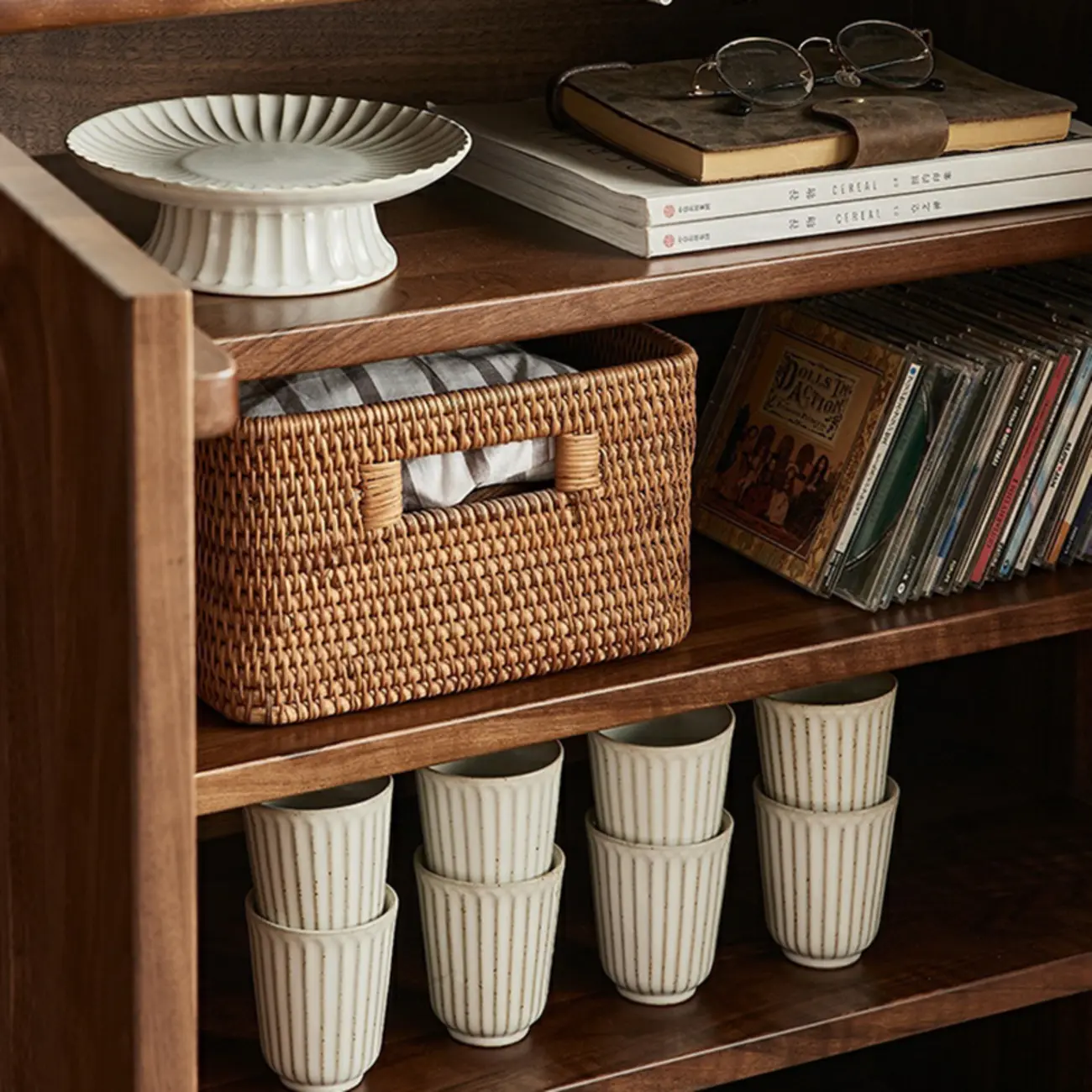 Scandinavian Pine Wood Accent Cabinet in Free-standing Image - 9 | homeyfad