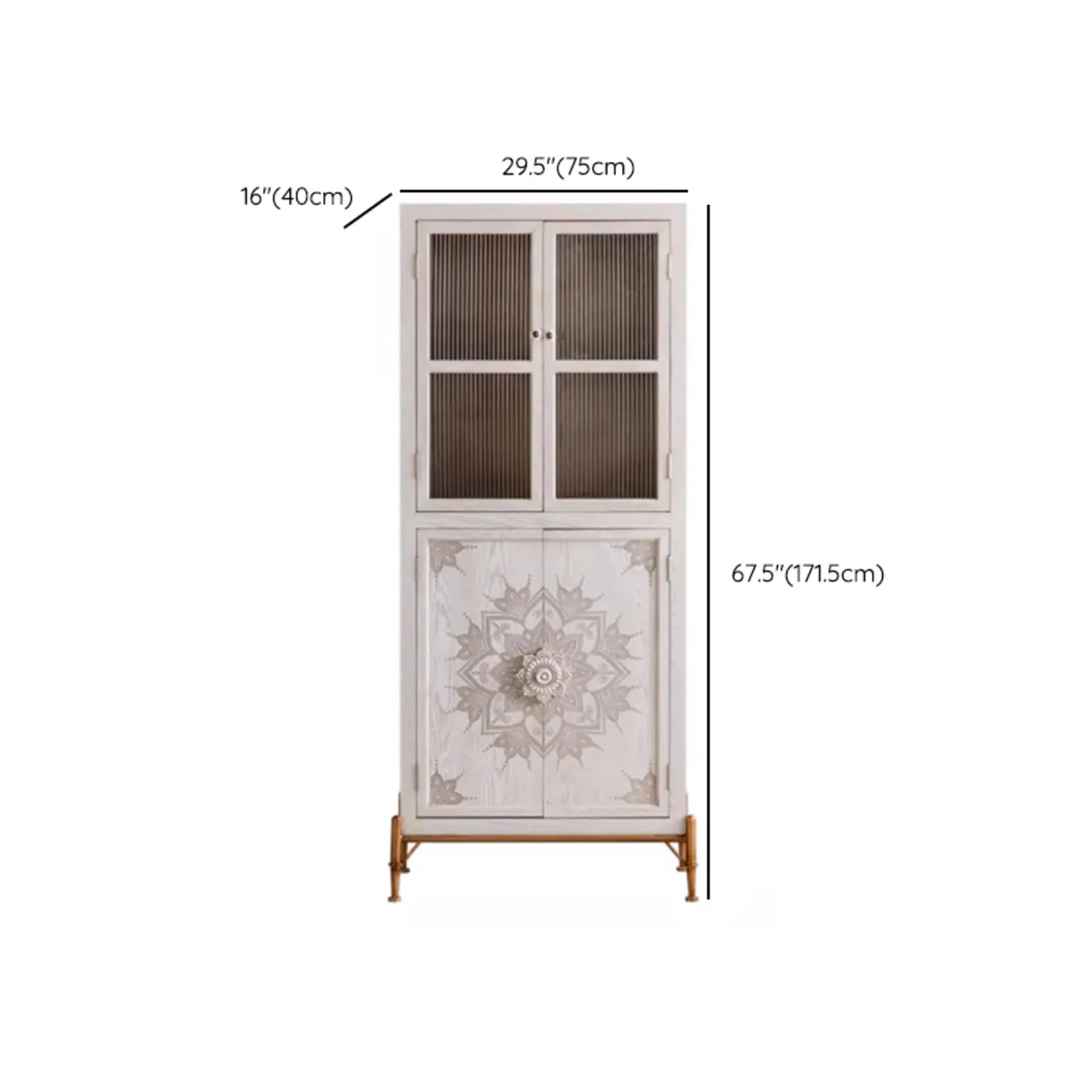 Rustic Freestanding Accent Cabinet for Living Room Decor Image - 15 | homeyfad