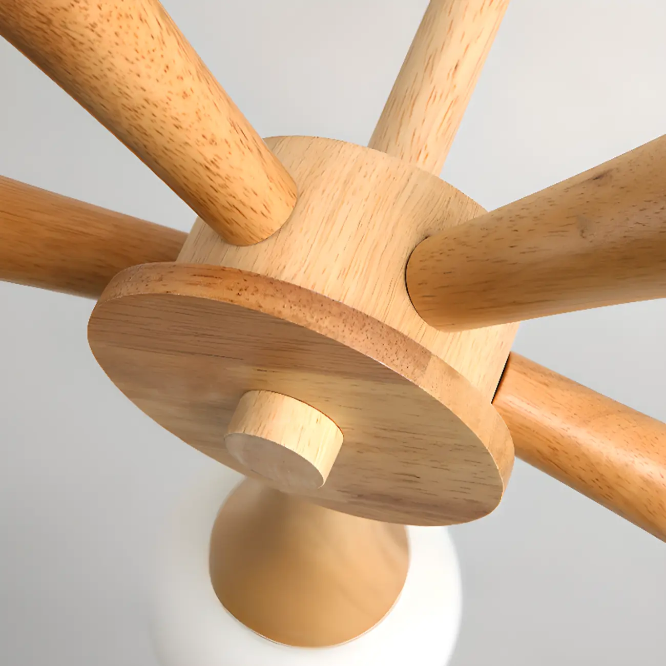 3/3Modern Glass Semi Flush LED Ceiling Light for Living Room Image - 15 | homeyfad