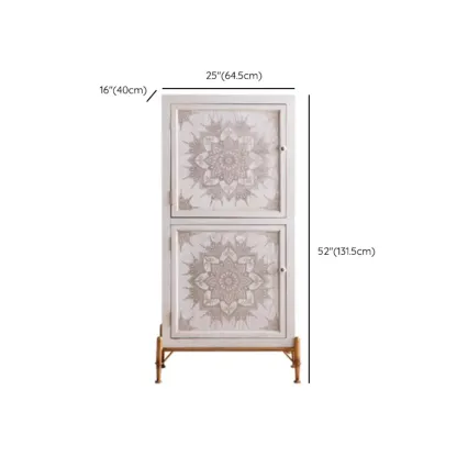 Rustic Freestanding Accent Cabinet for Living Room Decor Image - 16