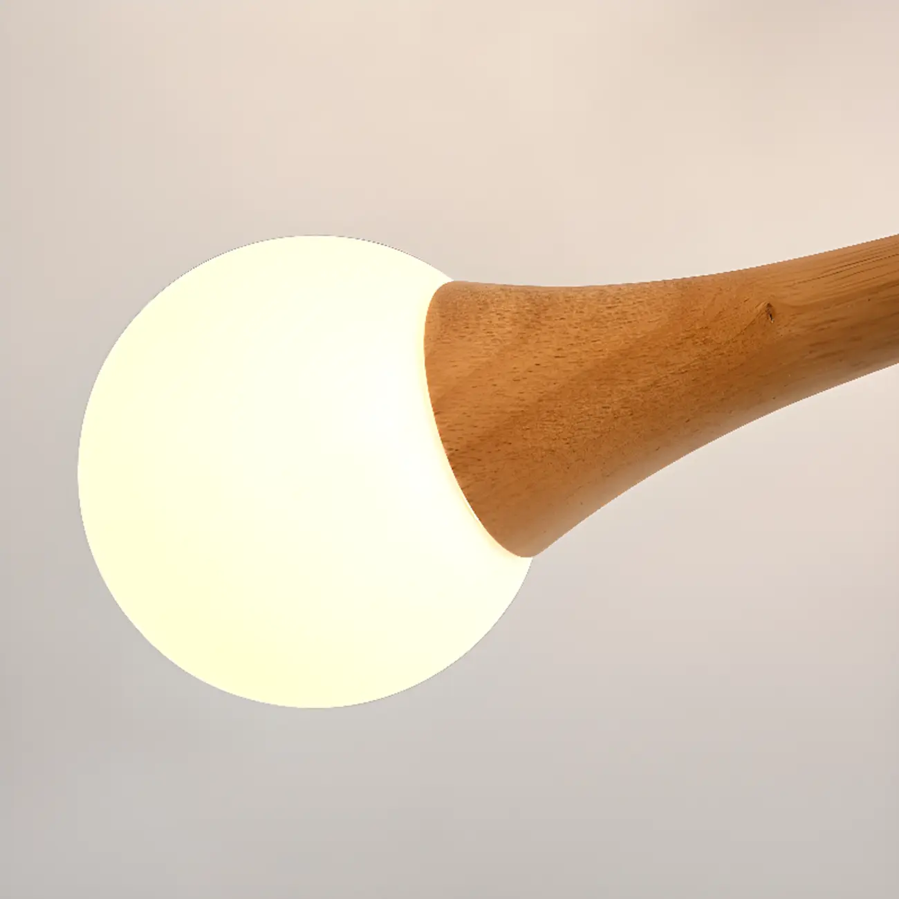 3/3Modern Glass Semi Flush LED Ceiling Light for Living Room Image - 16 | homeyfad