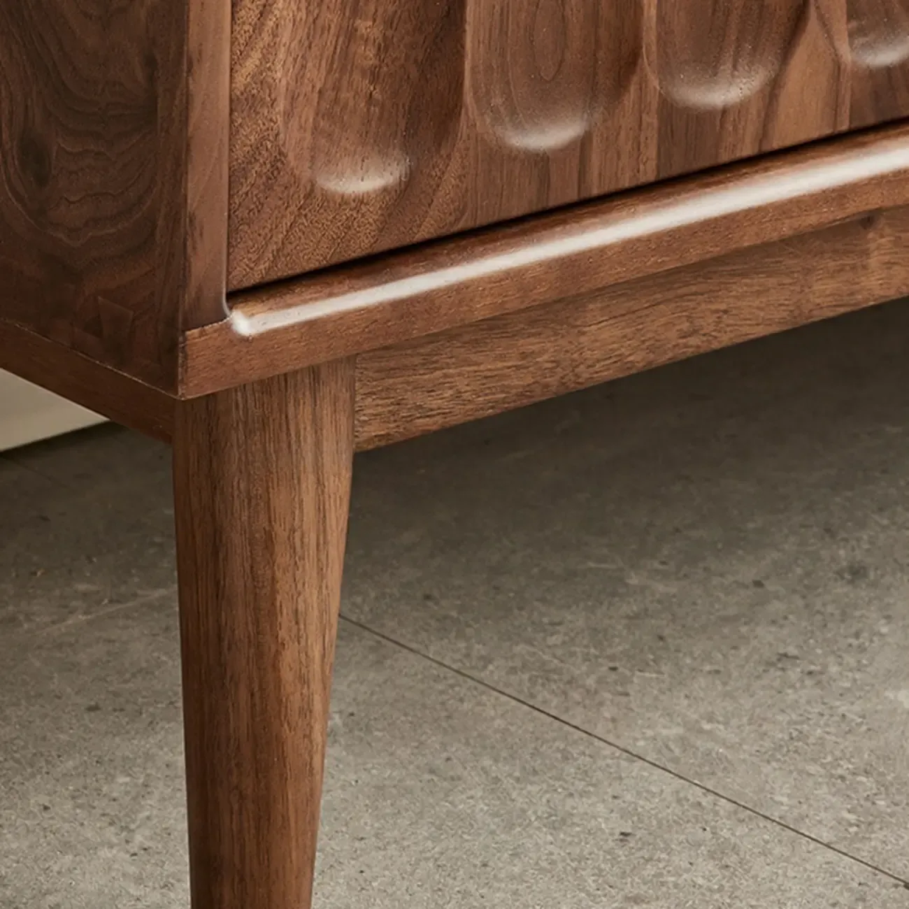 Scandinavian Pine Wood Accent Cabinet in Free-standing Image - 11