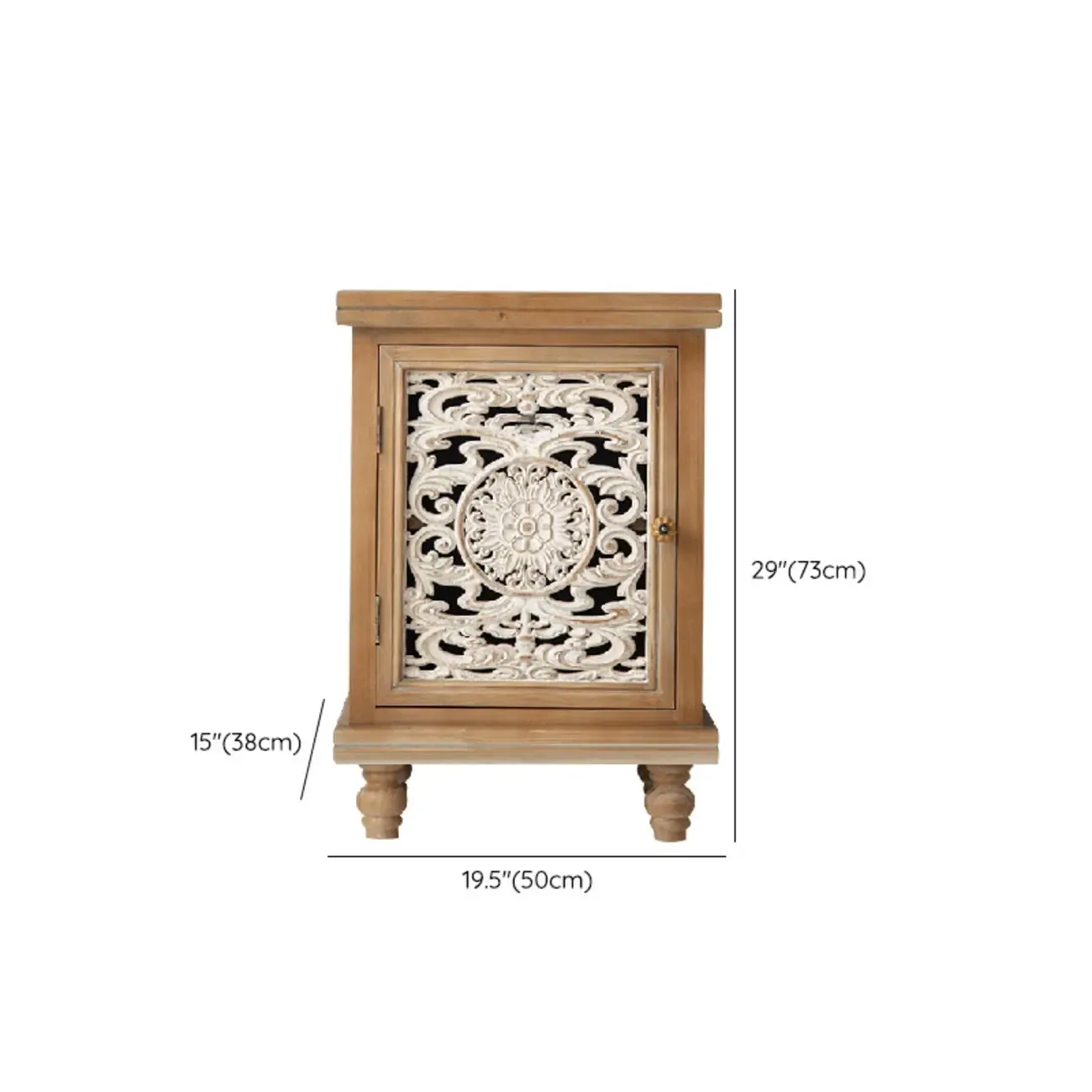French Country Cabinet for Living Room with carved Doors Image - 19