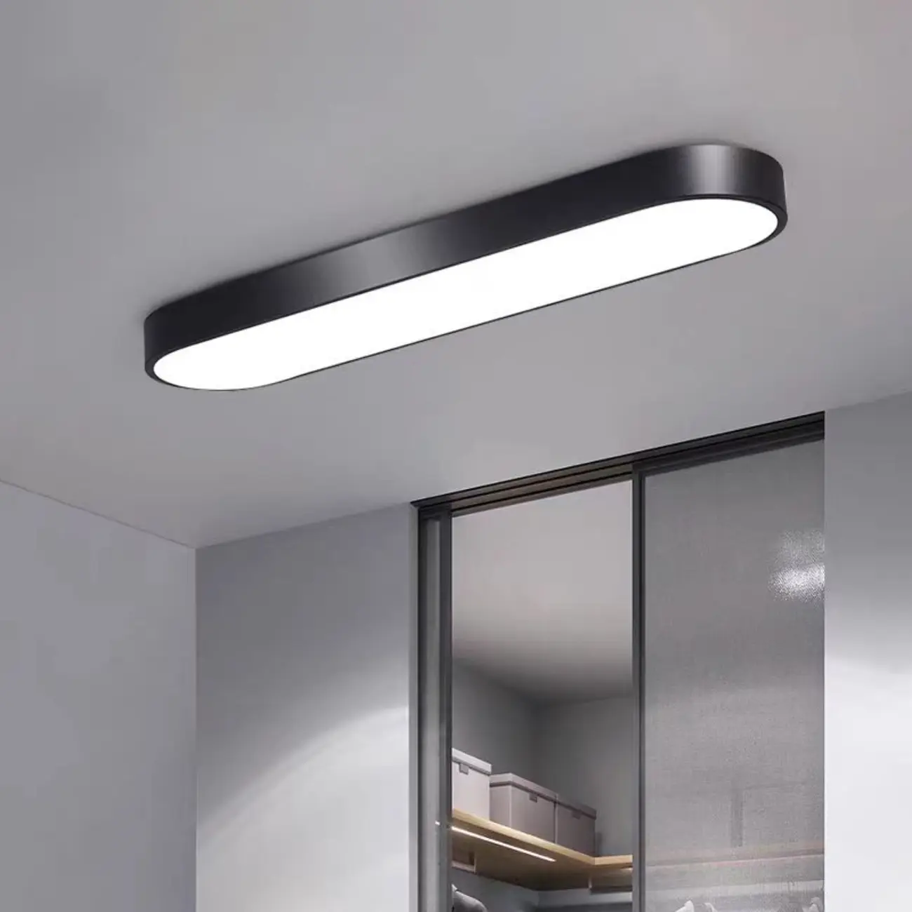 Modern Flush Mount LED Ceiling Light for Living Room Image - 7 | homeyfad