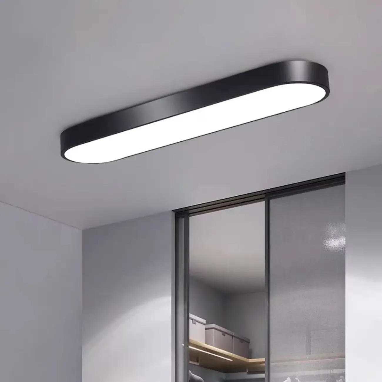 Modern Flush Mount LED Ceiling Light for Living Room Image - 7