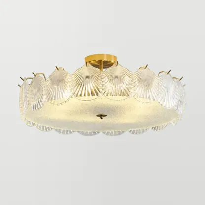 Geometric Round Ceiling Light Fixture for Modern Living Room Image - 18
