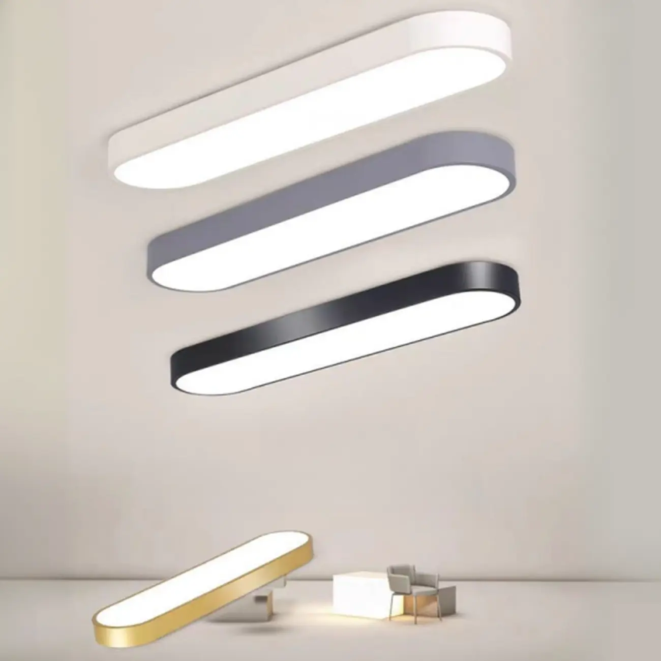 Modern Flush Mount LED Ceiling Light for Living Room Image - 22 | homeyfad