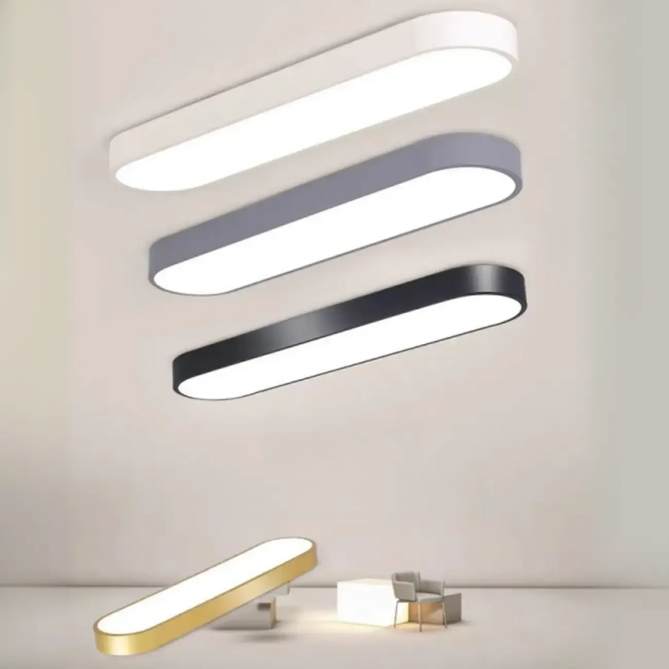 Modern Flush Mount LED Ceiling Light for Living Room Image - 22