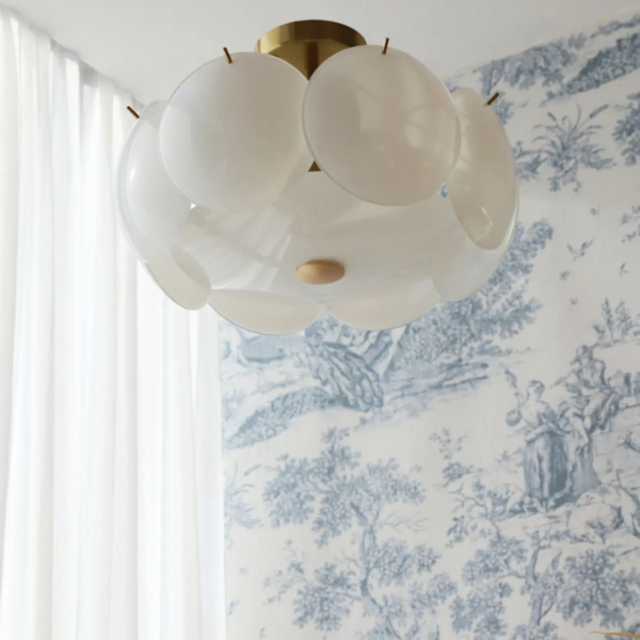 Geometric Round Ceiling Light Fixture for Modern Living Room Image - 26 | homeyfad