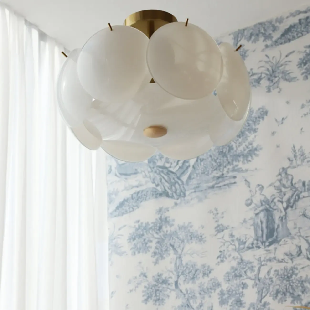 Geometric Round Ceiling Light Fixture for Modern Living Room Image - 26