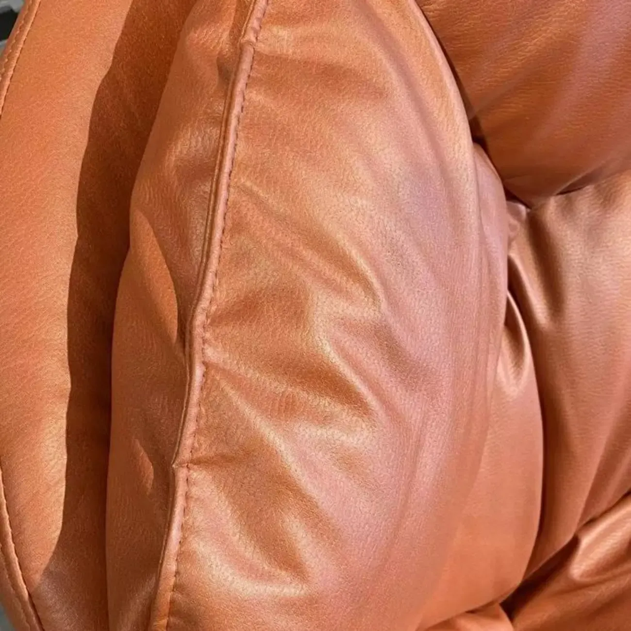 Modern Upholstered 2 Seat Rocking Chair for Indoor Image - 5