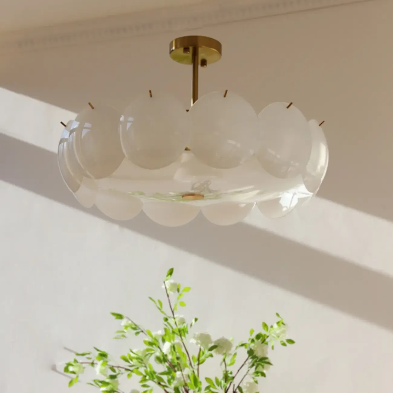 Geometric Round Ceiling Light Fixture for Modern Living Room Image - 27