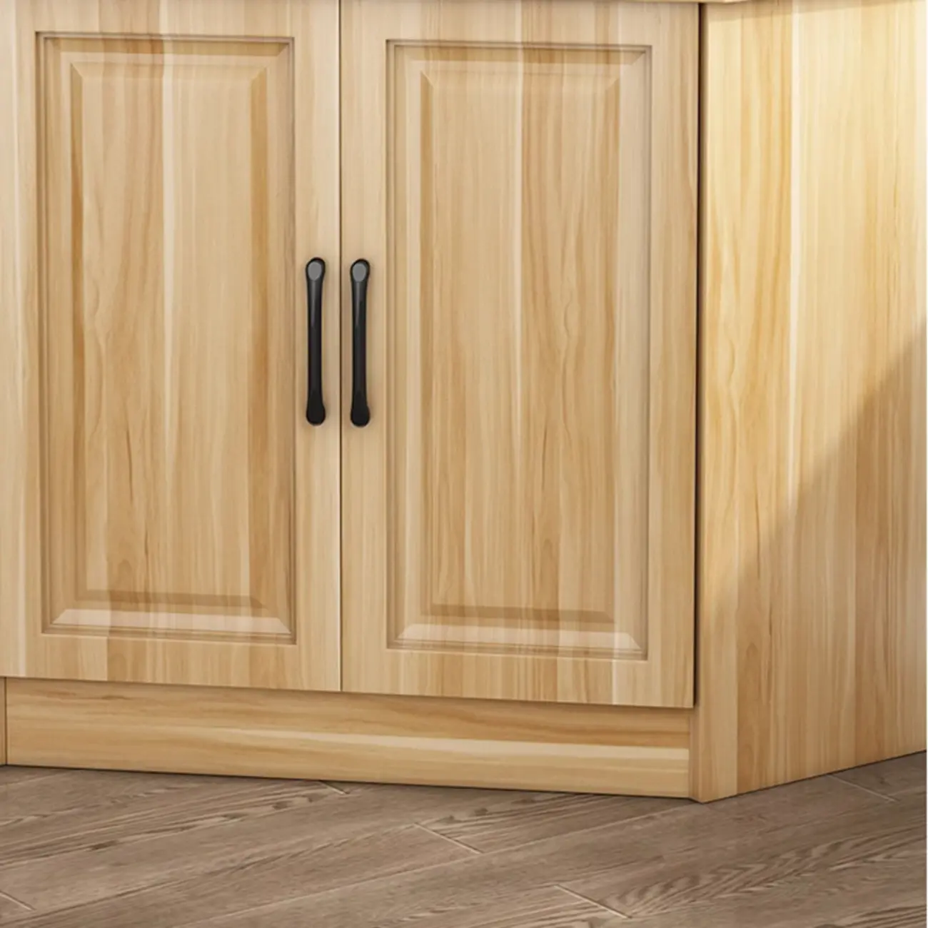 Modern Manufactured Wood Corner Utility Cabinet for Living Room Image - 12 | homeyfad