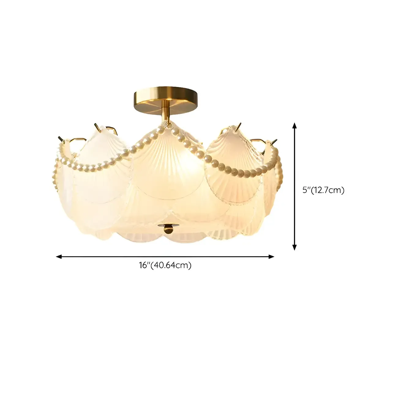 Geometric Round Ceiling Light Fixture for Modern Living Room Image - 32