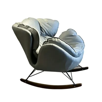 Modern Upholstered 2 Seat Rocking Chair for Indoor Image - 10