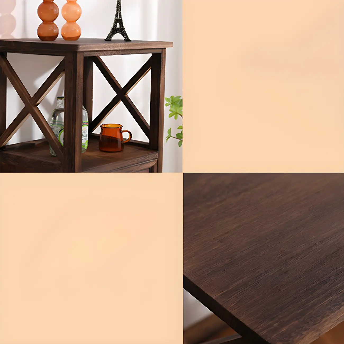 Industrial Rectangular Wooden Drawer Cabinet for Parlor Decor Image - 18 | homeyfad