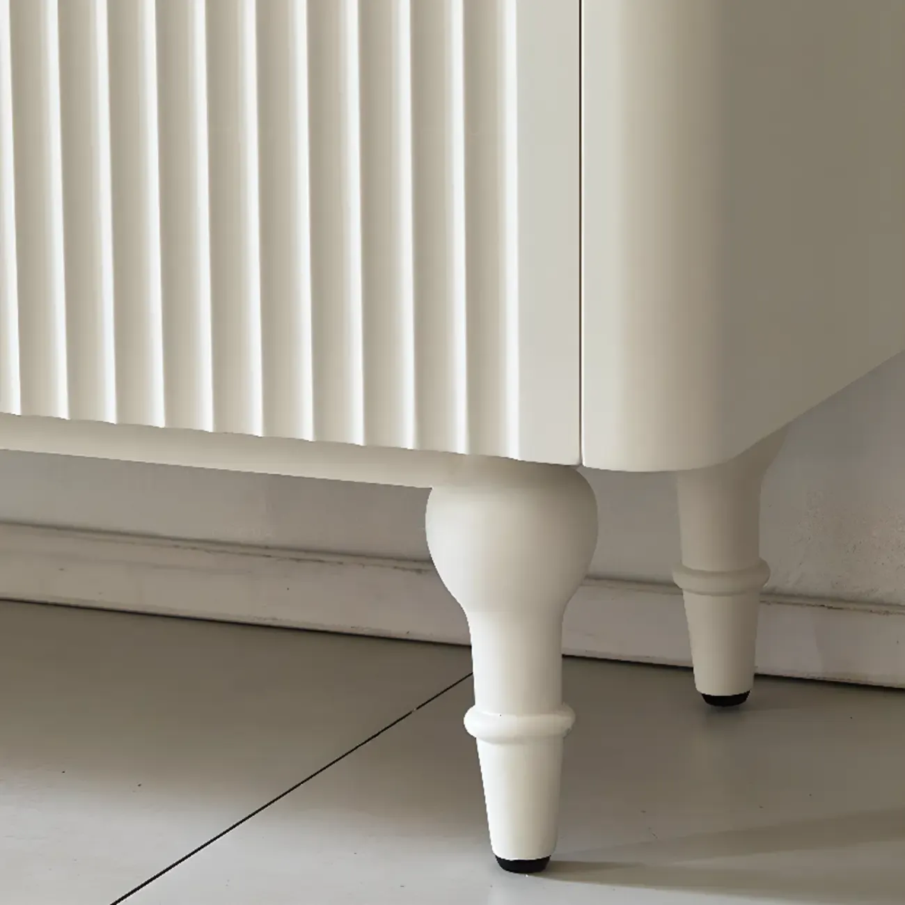 Scandinavian White Accent Cabinet for Versatile Room Storage Image - 13