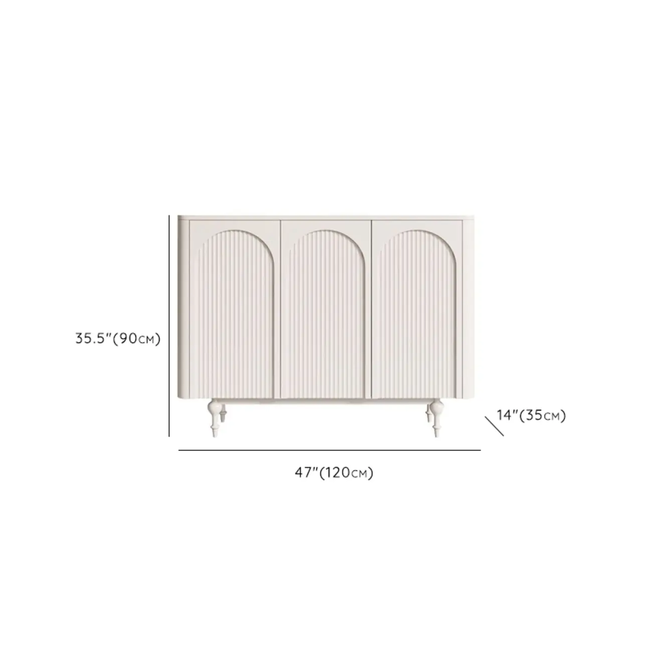 Scandinavian White Accent Cabinet for Versatile Room Storage Image - 17 | homeyfad