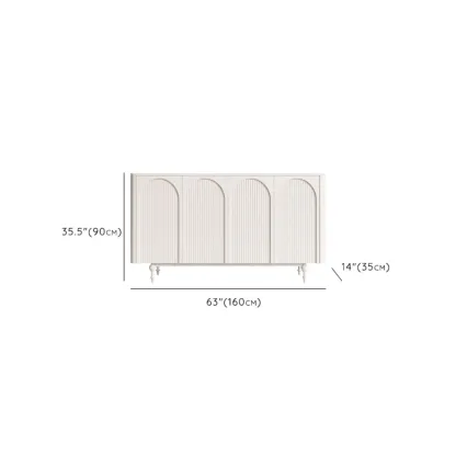 Scandinavian White Accent Cabinet for Versatile Room Storage Image - 18