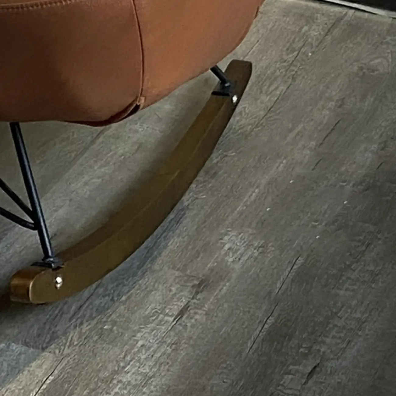 Modern Upholstered 2 Seat Rocking Chair for Indoor Image - 19