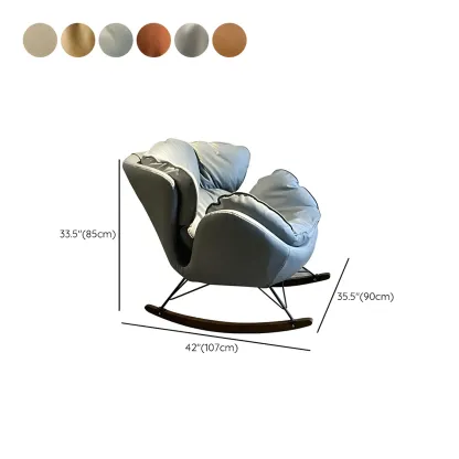 Modern Upholstered 2 Seat Rocking Chair for Indoor #size