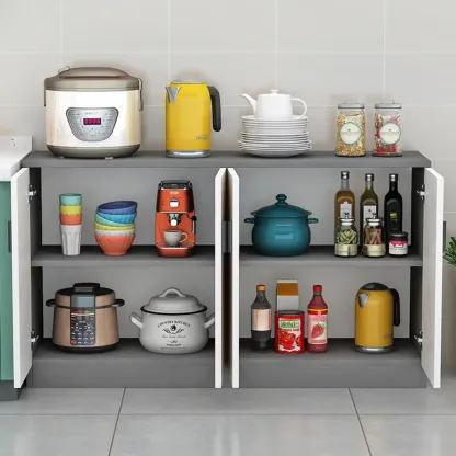 Modish Composite Wood Kitchen Cabinet for Kitchen Storage Image - 6