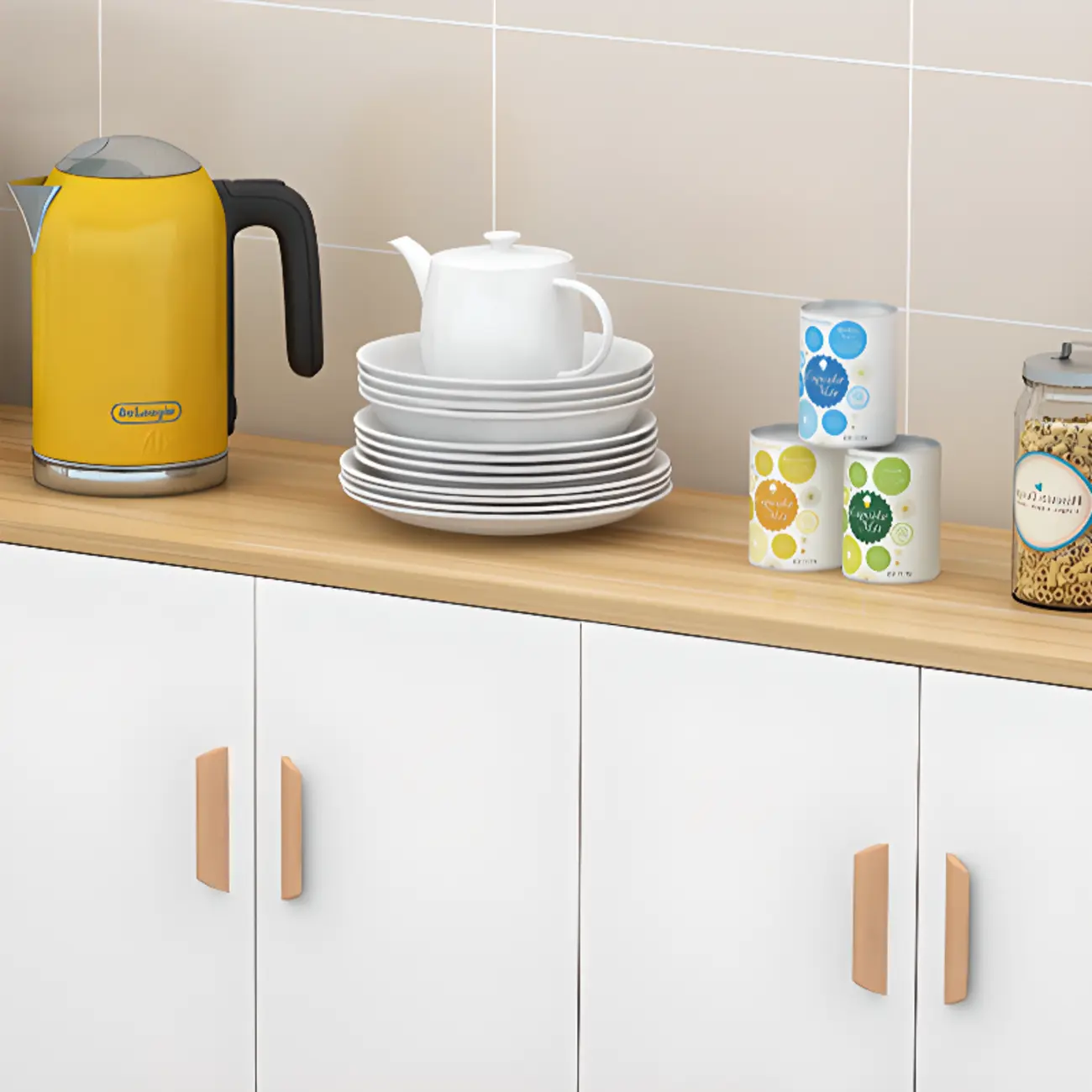 Modish Composite Wood Kitchen Cabinet for Kitchen Storage Image - 10 | homeyfad