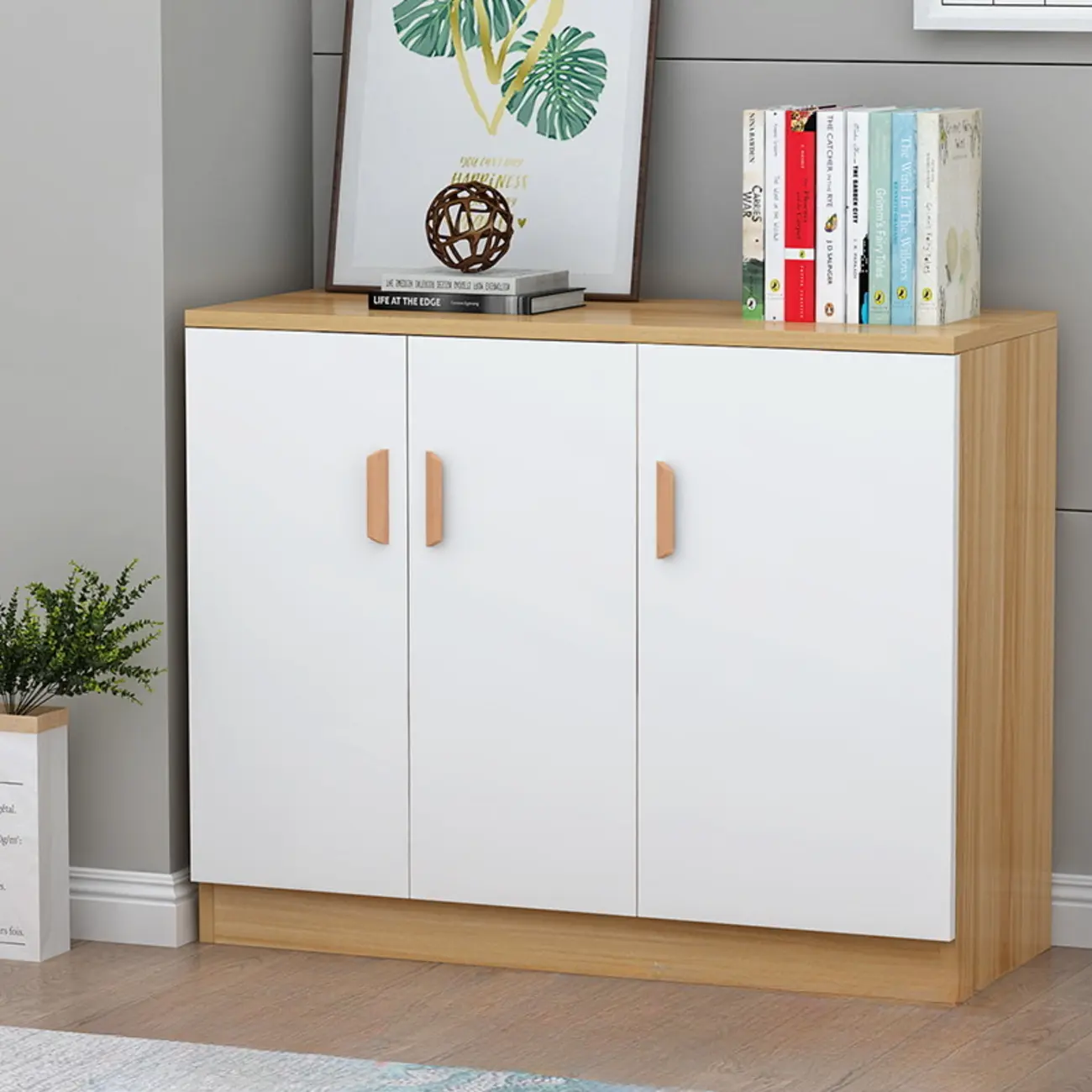 Modish Composite Wood Kitchen Cabinet for Kitchen Storage Image - 11 | homeyfad