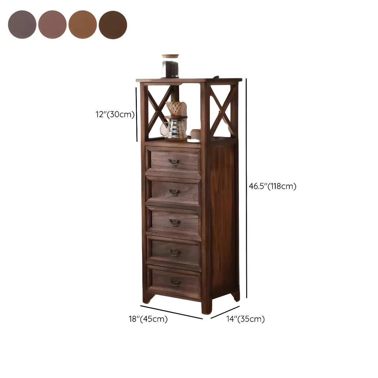 Industrial Rectangular Wooden Drawer Cabinet for Parlor Decor #size | homeyfad