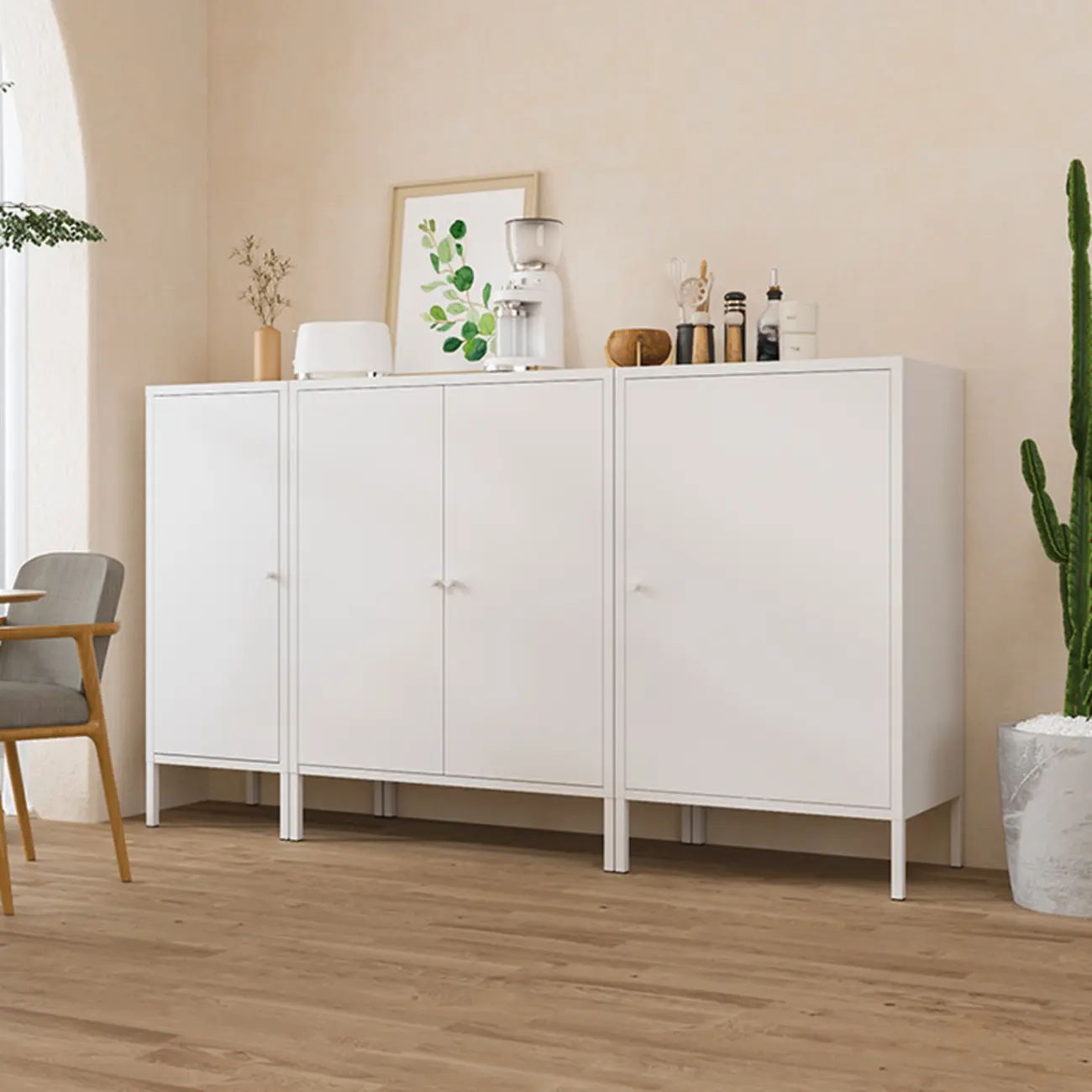 Stylish Accent Cabinet for Living Room with Doors & Drawers Image - 4 | homeyfad