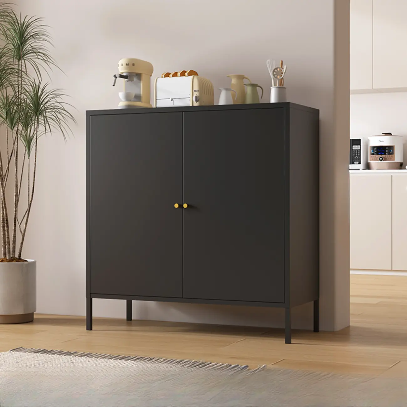 Stylish Accent Cabinet for Living Room with Doors & Drawers Image - 5 | homeyfad