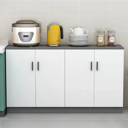 Modish Composite Wood Kitchen Cabinet for Kitchen Storage Image - 15