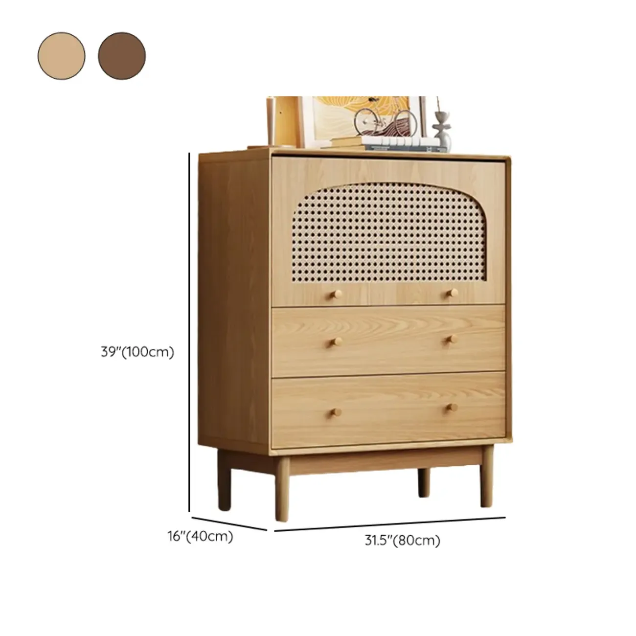  Mid-Century Modern Storage Cabinet for Parlor, Glass Door Image - 25