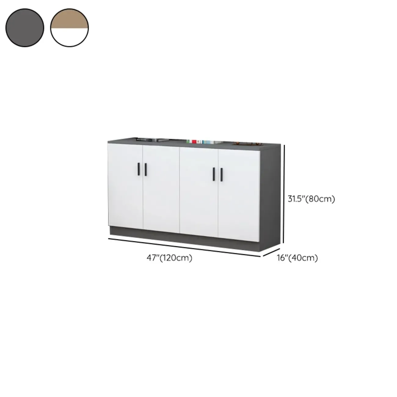 Modish Composite Wood Kitchen Cabinet for Kitchen Storage Image - 20