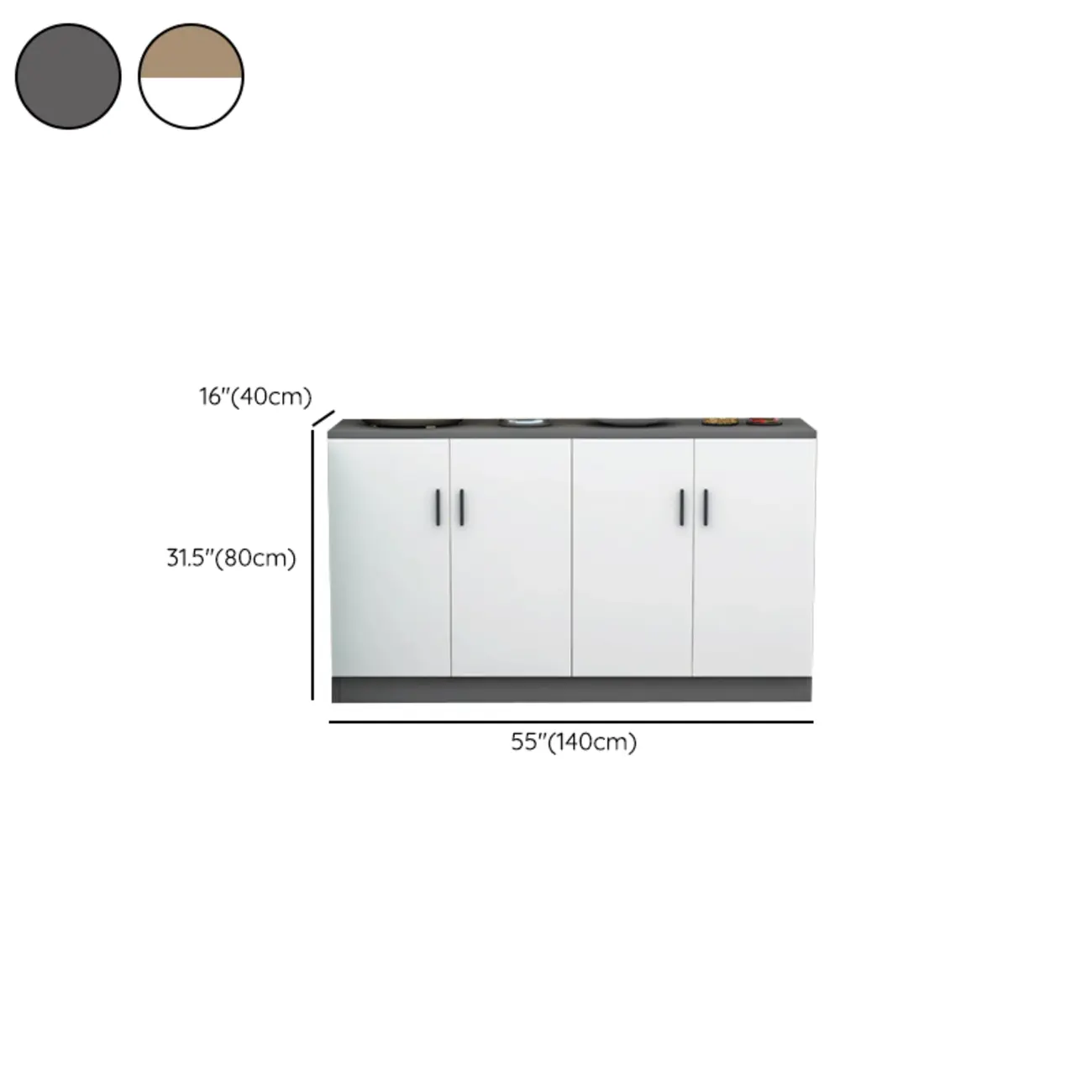 Modish Composite Wood Kitchen Cabinet for Kitchen Storage Image - 21 | homeyfad