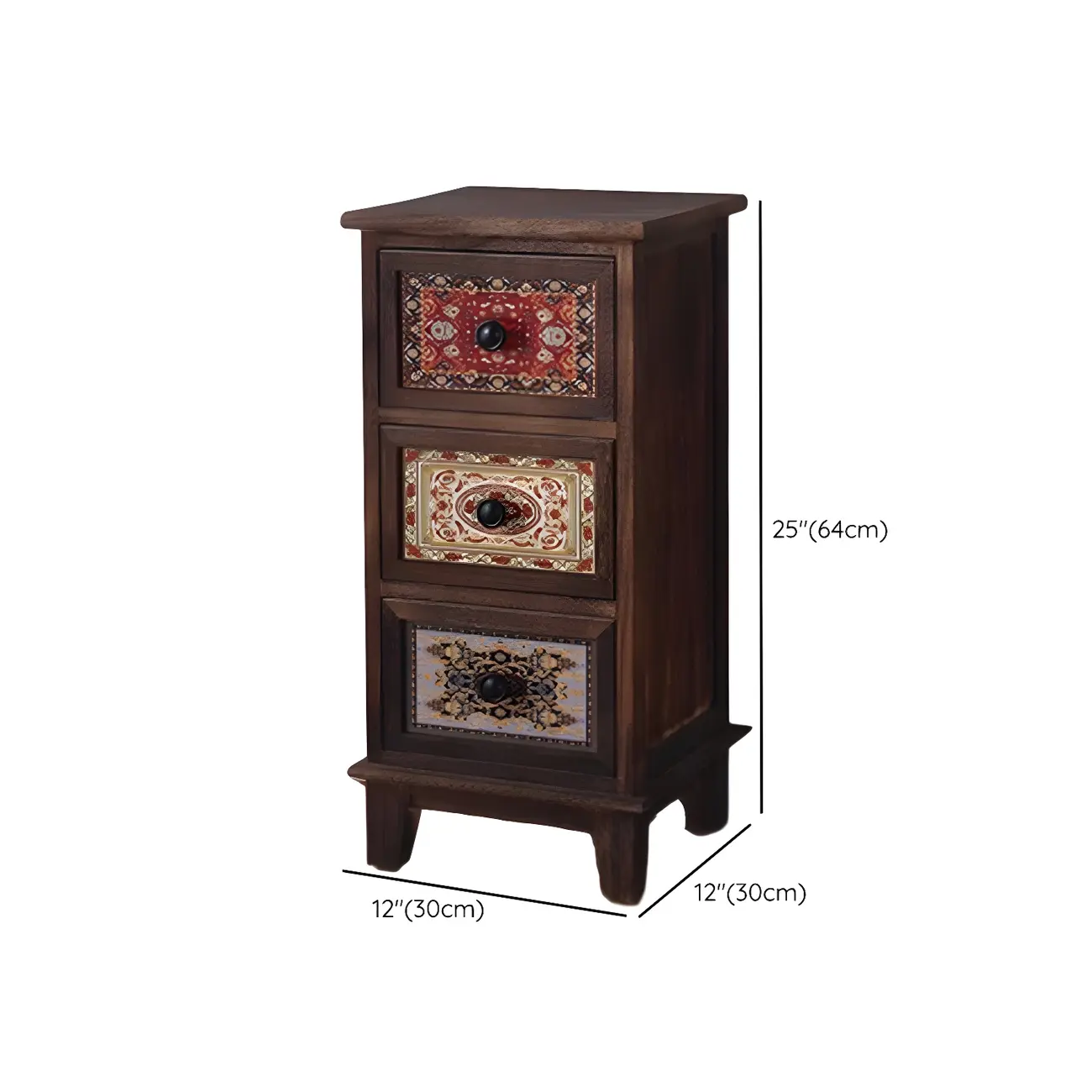 Industrial Rectangular Wooden Drawer Cabinet for Parlor Decor Image - 42 | homeyfad