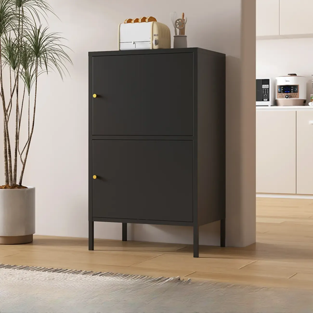 Stylish Accent Cabinet for Living Room with Doors & Drawers Image - 11