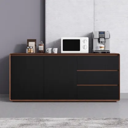 Modern Wooden Sideboard with Drawers for Kitchen Image - 1