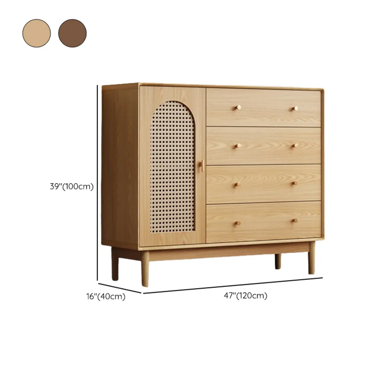  Mid-Century Modern Storage Cabinet for Parlor, Glass Door Image - 31 | homeyfad