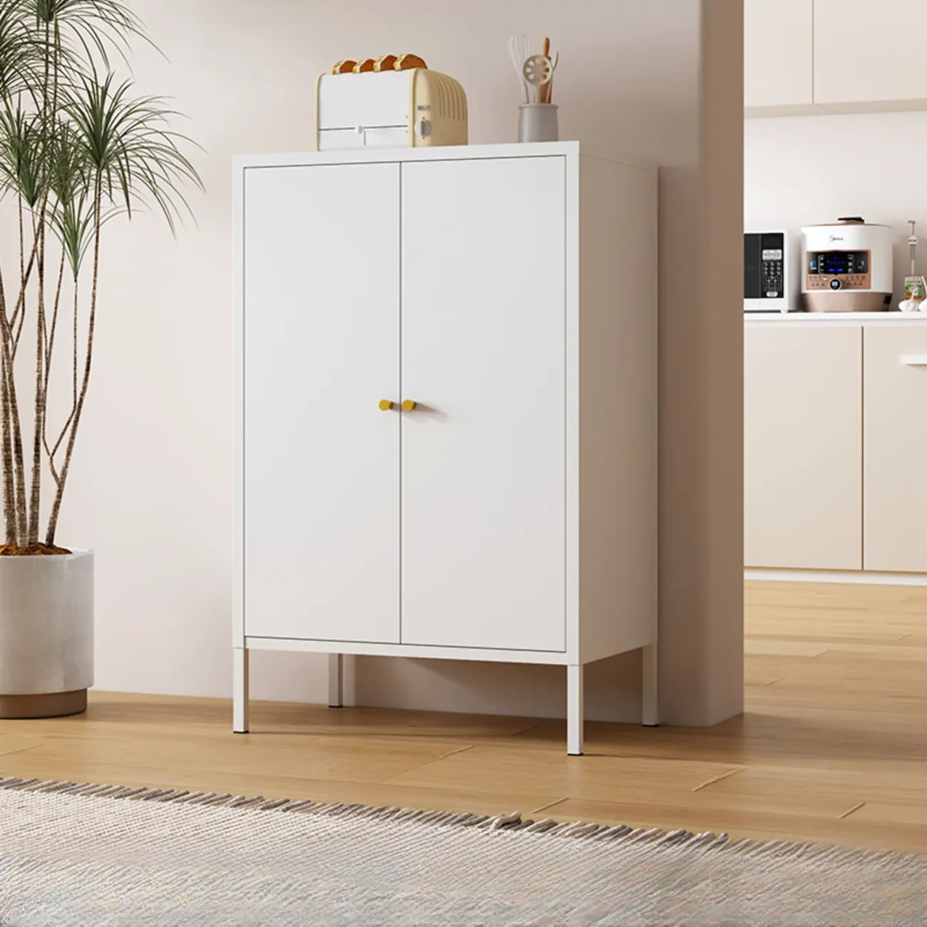 Stylish Accent Cabinet for Living Room with Doors & Drawers Image - 15 | homeyfad