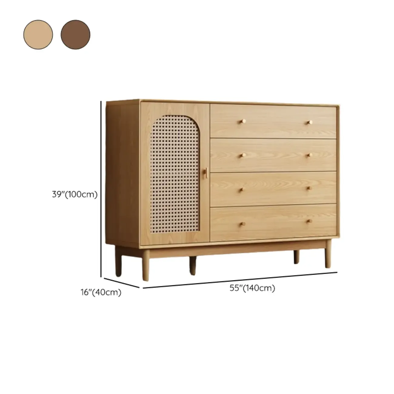  Mid-Century Modern Storage Cabinet for Parlor, Glass Door Image - 33