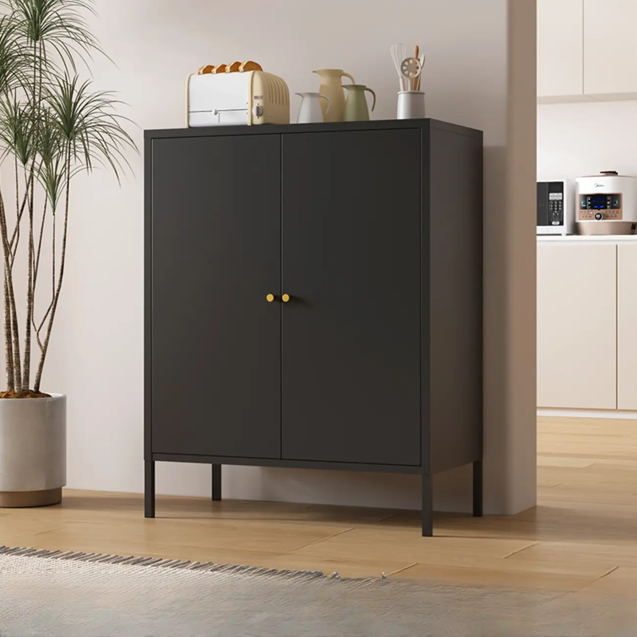 Stylish Accent Cabinet for Living Room with Doors & Drawers Image - 18 | homeyfad