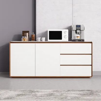 Modern Wooden Sideboard with Drawers for Kitchen Image - 8